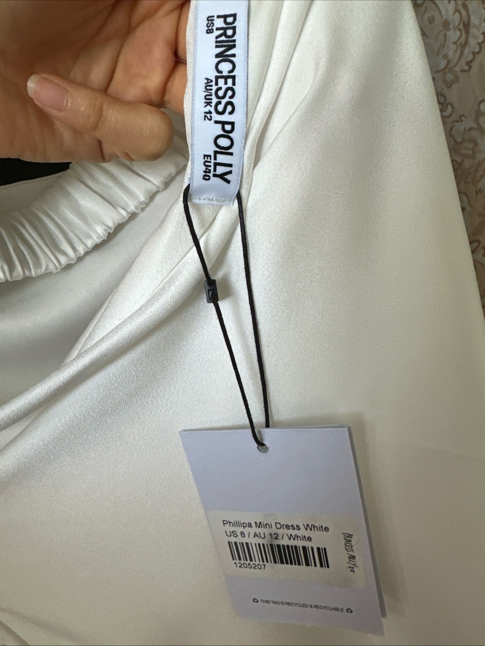 Princess Polly White Strapless Mini Dress with Back Cutout - Picture 9 of 9